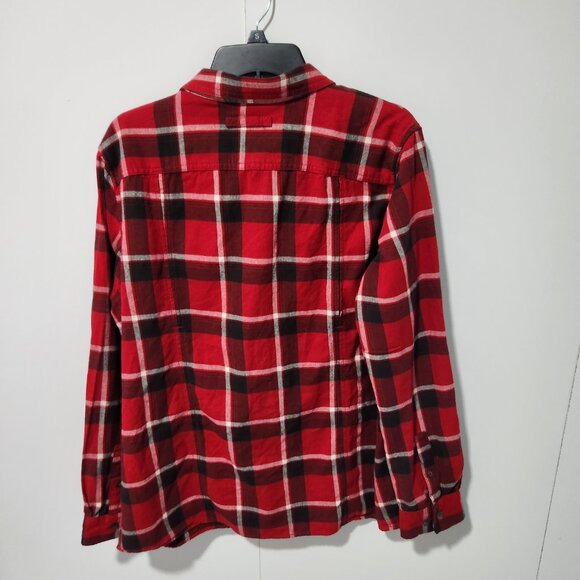 Duluth Trading Co. Women's Red Buffalo Plaid Button Down Long Sleeve Flannel- XL - Picture 6 of 8